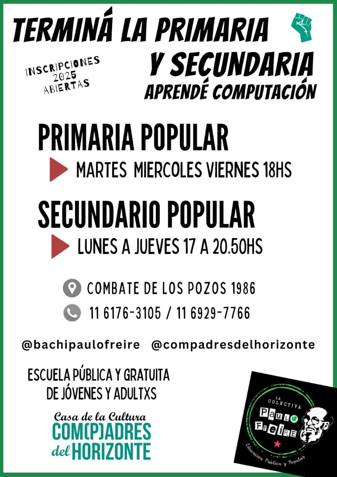 Termina la primaria y secundaria