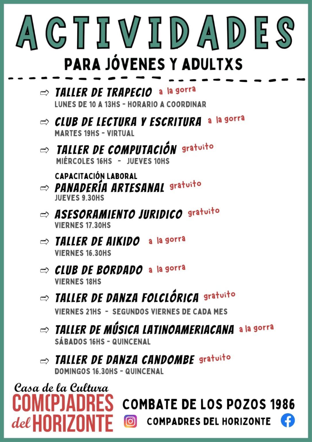 Actividades y Talleres